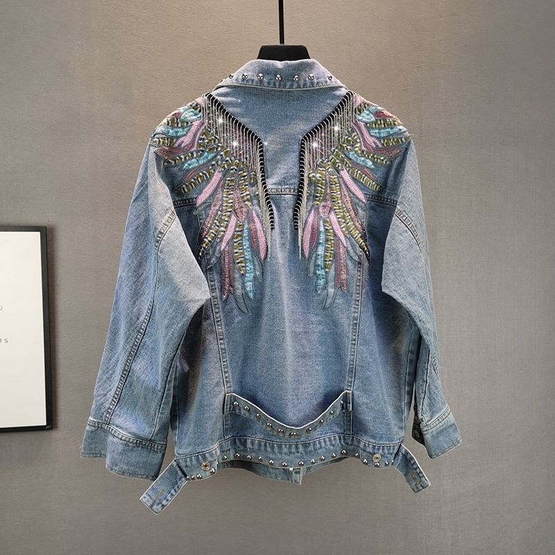 Down Jacket Packable - 2026 Nieuwe Herfstmode Gespeld Dames Denim