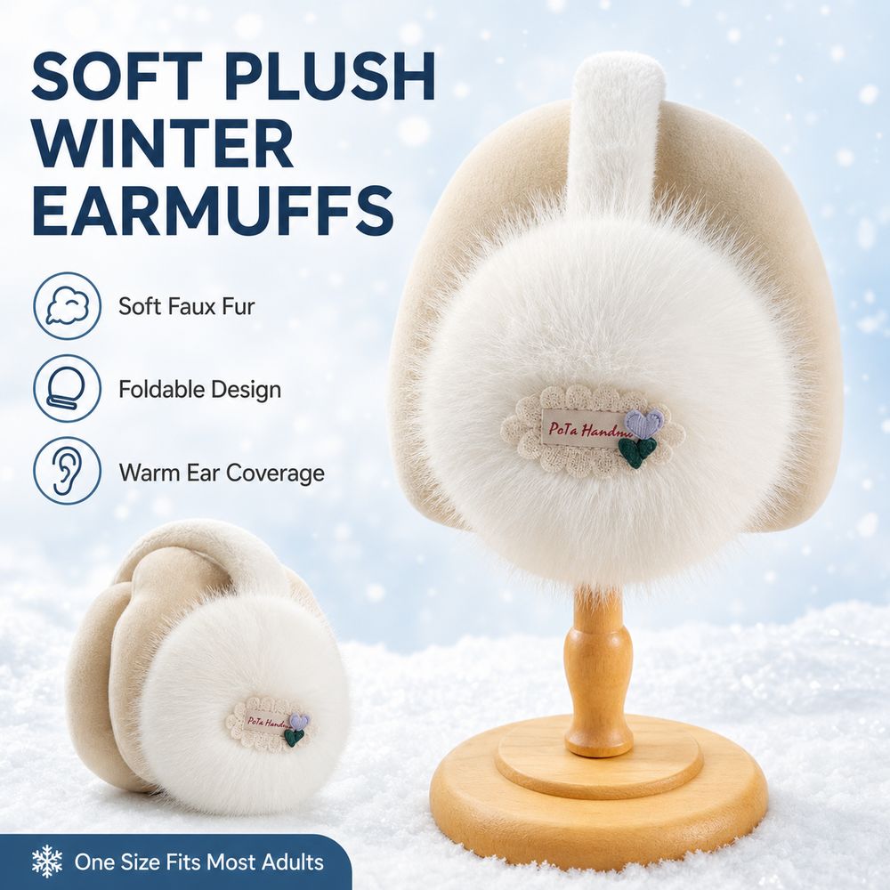 Nieuwe nepbont oorwarmers, opv - Earmuffs Foldable recensie en prijs