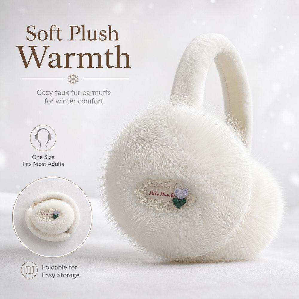 Nieuwe nepbont oorwarmers, opv - Earmuffs Foldable recensie en prijs