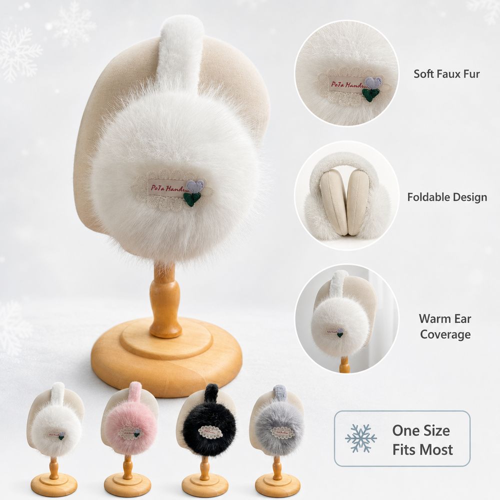 Nieuwe nepbont oorwarmers, opv - Earmuffs Foldable recensie en prijs