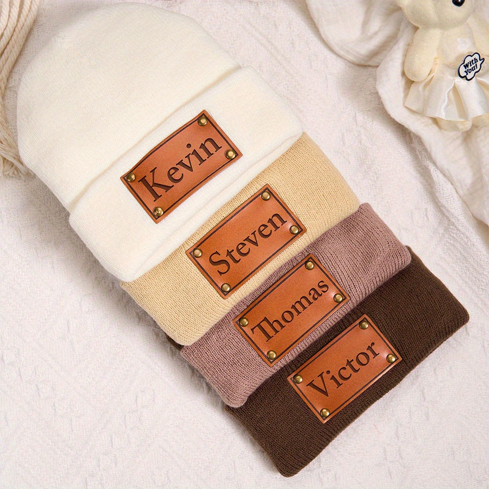 Op maat gemaakte leren patchmu - Knit Beanie Hat Warm recensie en prijs
