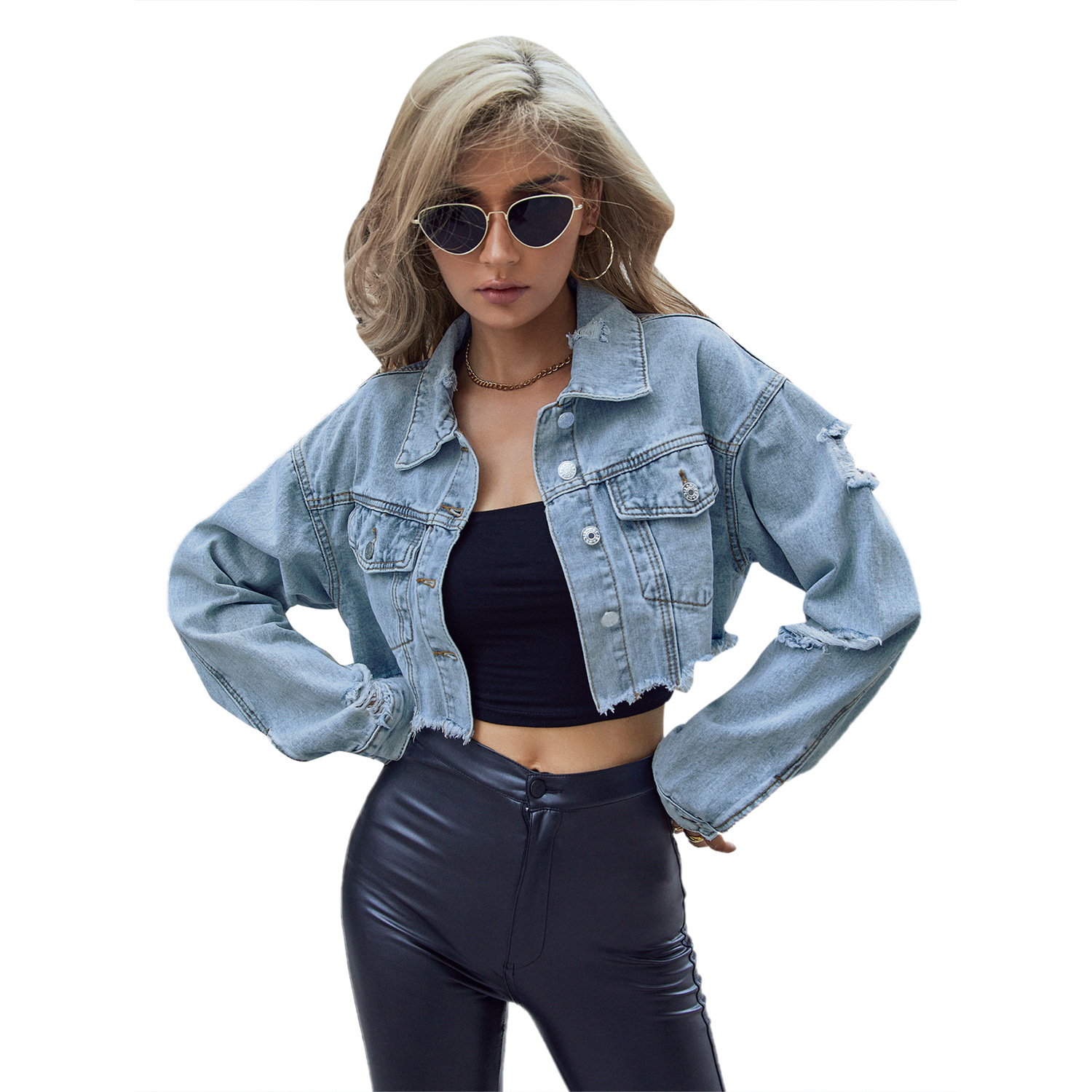 Dames Denim Jassen Effen Korte - Down Jacket Packable recensie en prijs