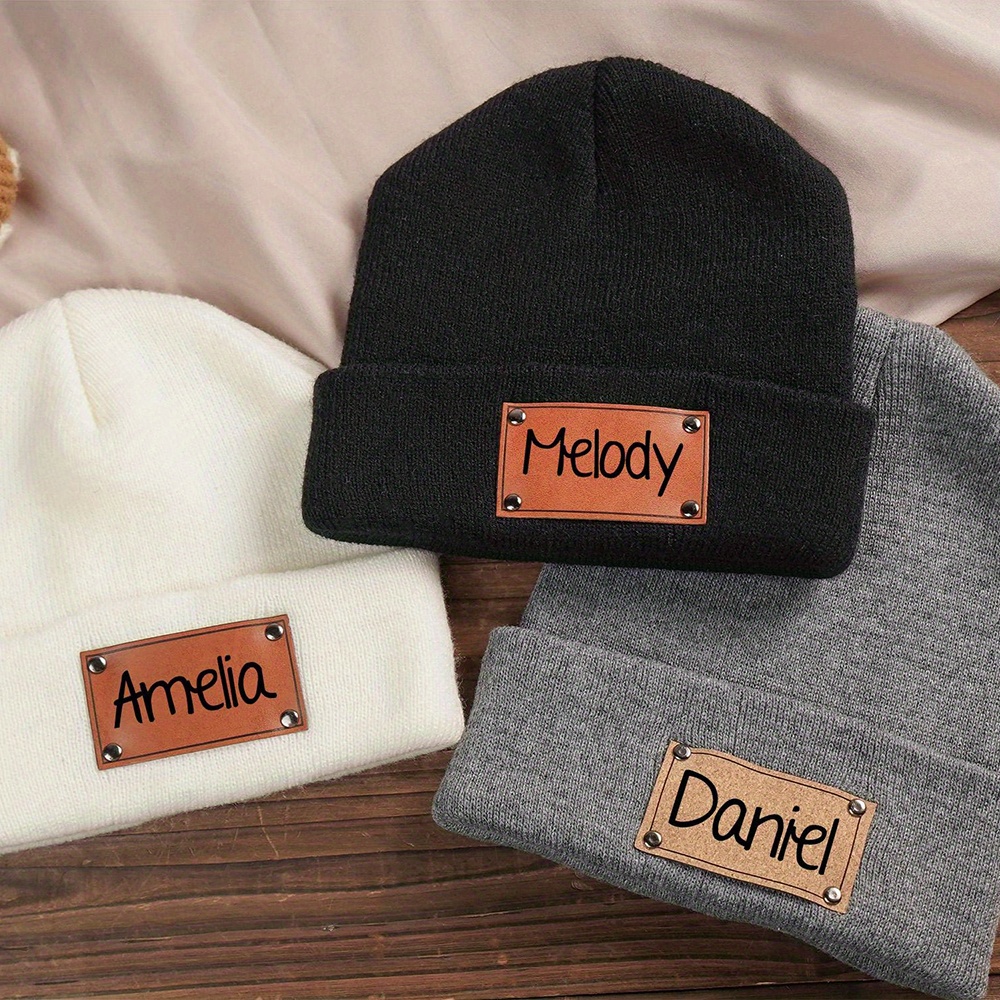 Gebreide muts met een geperson - Knit Beanie Hat Warm recensie en prijs